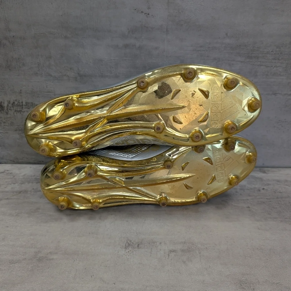 Adidas Adizero Impact American Football Cleats Silver Gold Men's Size 15